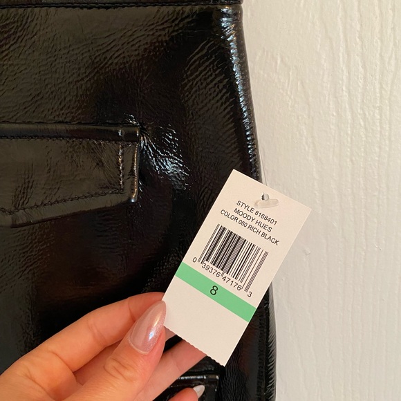 Brand new with tags: 1. State Patent leather crackle leather skirt! - Picture 7 of 8